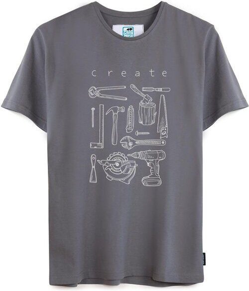 GARY MASH Shirt Create groß aus Biobaumwolle