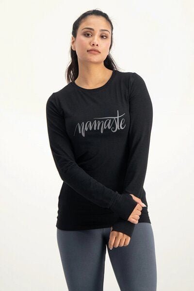 Urban Goddess Namaste Core Yoga-Longsleeve