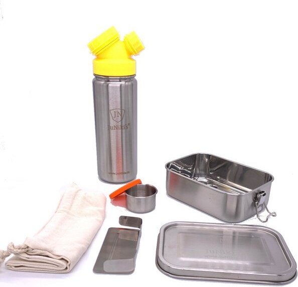 JN JuNiki's JuNiki´s® Lunchbox + Trinkflasche isoliert 550ml 8 Farben