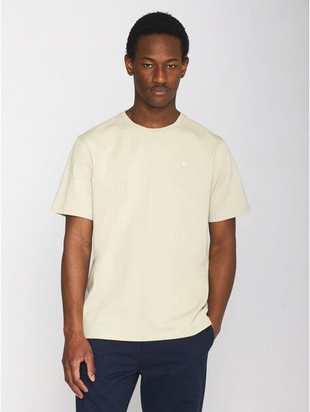 KnowledgeCotton Apparel T-Shirt LOKE Badge aus Bio-Baumwolle - ROC/GOTS/Vegan