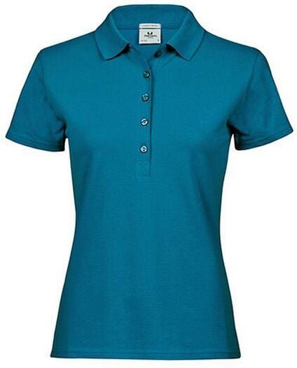 TeeJays Damen Stretch Polo Shirt Kurzarm Bio - Baumwolle neue Farben