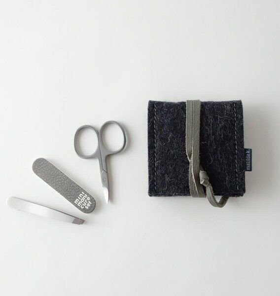 matilda k. manufaktur mini-maniküre-set 'ella' aus Wollfilz anthrazit