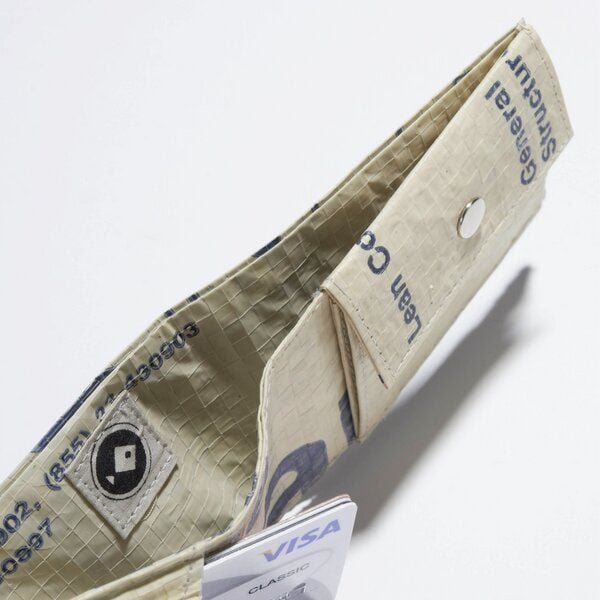 REFISHED fair fashion Börse 'MINI WALLET' - upcycelte Zementsäcke