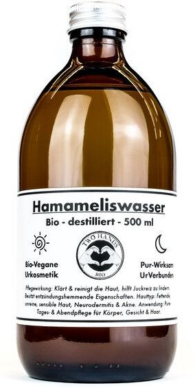 Two Hands BIO Hamameliswasser - Bio - Vegan - 500 ml