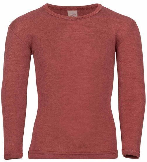 Engel natur Langarmshirt Kinder aus Merinowolle und Seide