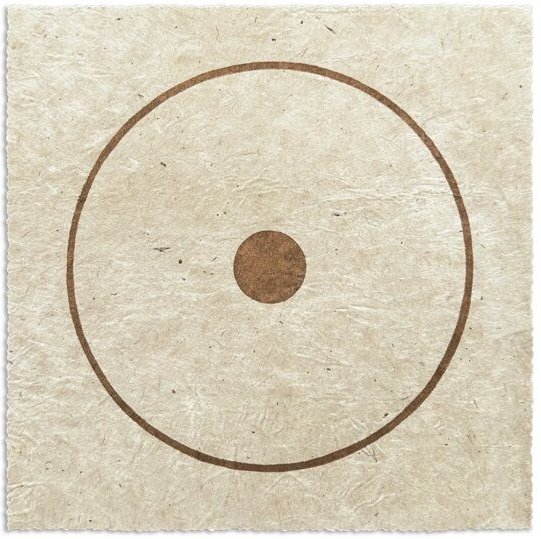 Veskor Cassiopeia CENTRAL ORBIT Linoldruck | 22 × 22 cm | Kupfer auf Rosenholz