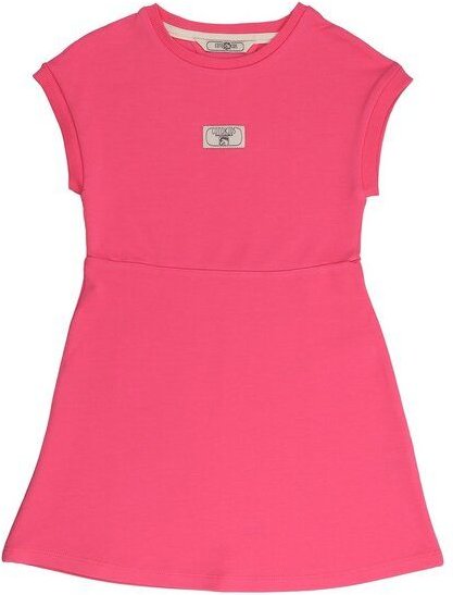 Cotokids Kinder Kleid Baumwolle, Pink, Brust-Patch, Walkiddy