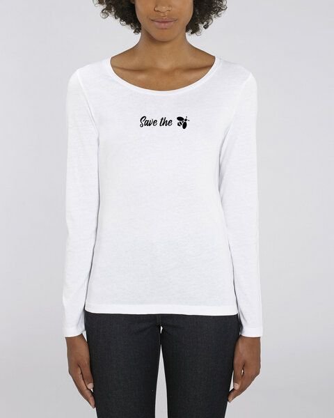Human Family Bio Damen Longsleeve Shirt - Joker "Save the Bees" in 3 Farben