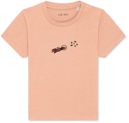 LIGARTI Babyshirt - Astrowau der Space-Hund