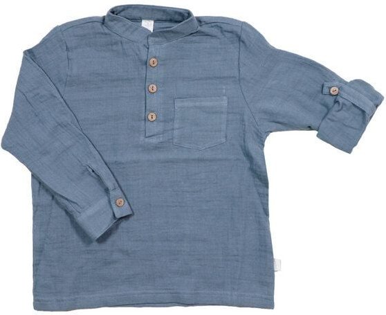 maximo Jungen Hemd Langarm Musselinstoff Bio Baumwolle