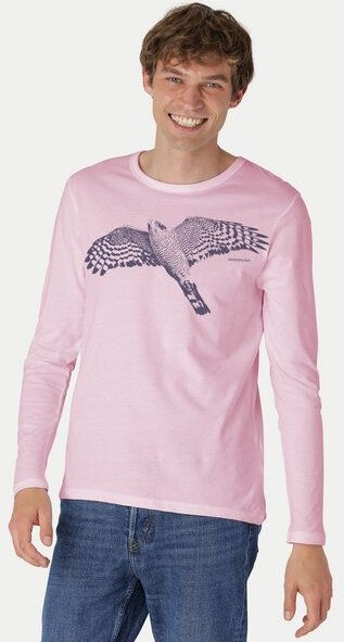 Peaces.bio - handbedruckte Biomode Bio-Herren-Langarmshirt "Sperber"