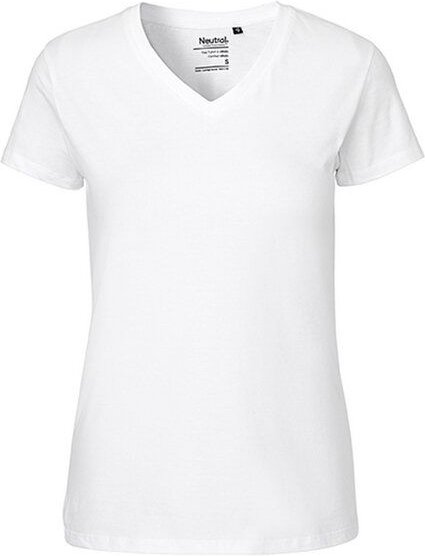 Neutral® Damen T-Shirt von Neutral Bio Baumwolle V-Neck