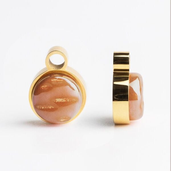 ALEXASCHA Anhänger für Ohrringe | Mix & Match Charms | Gold