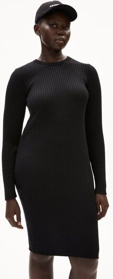 Thumbnail - ARMEDANGELS LIAA RN Damen Strickkleid Slim Fit aus Bio-Baumwolle