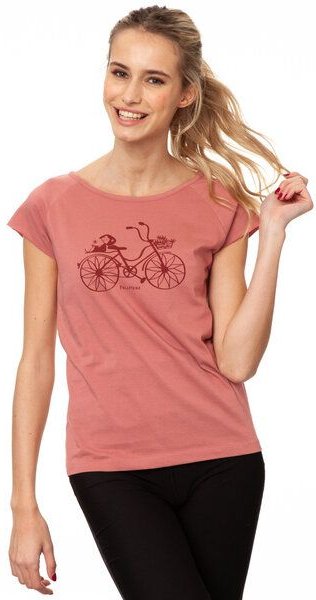 FellHerz Damen T-Shirt Fahrrad-Mädchen Bio & Fair & Vegan