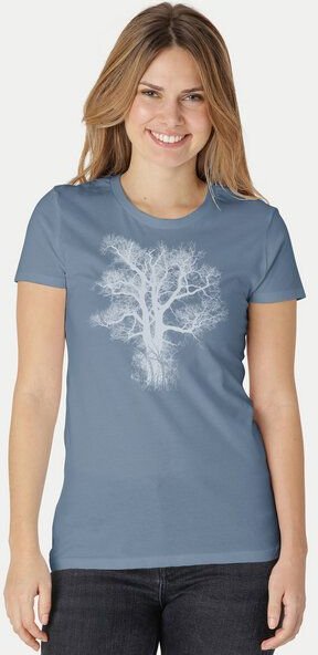 Peaces.bio - handbedruckte Biomode Damen Biobaumwoll T-Shirt Chestnut
