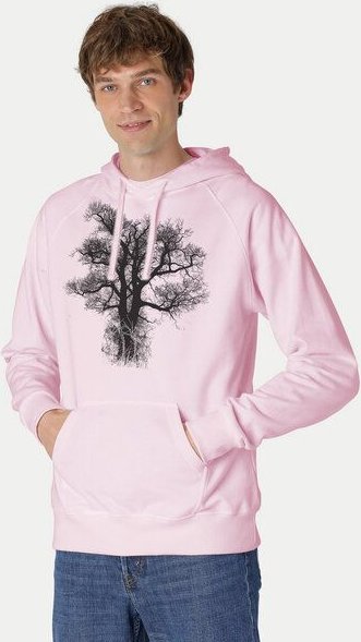 Peaces.bio - handbedruckte Biomode Bio-Herren-Kapuzensweater Chestnut