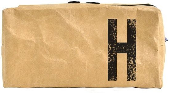 renna deluxe Waschtasche und Kosmetiktasche mit Monogramm, vegan, BRAUN