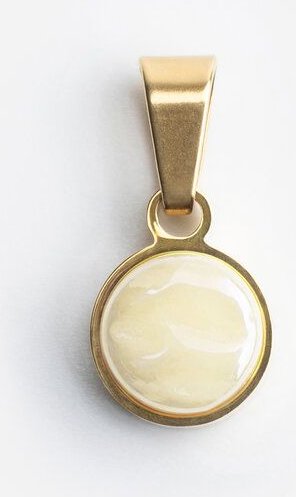 ALEXASCHA Kettenanhänger aus Glas | Mix & Match Charms | Gold