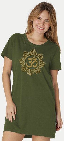 Peaces.bio - handbedruckte Biomode Longshirt Classic Om Damen