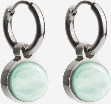 ALEXASCHA Silber Creolen mit Anhänger | Mix & Match