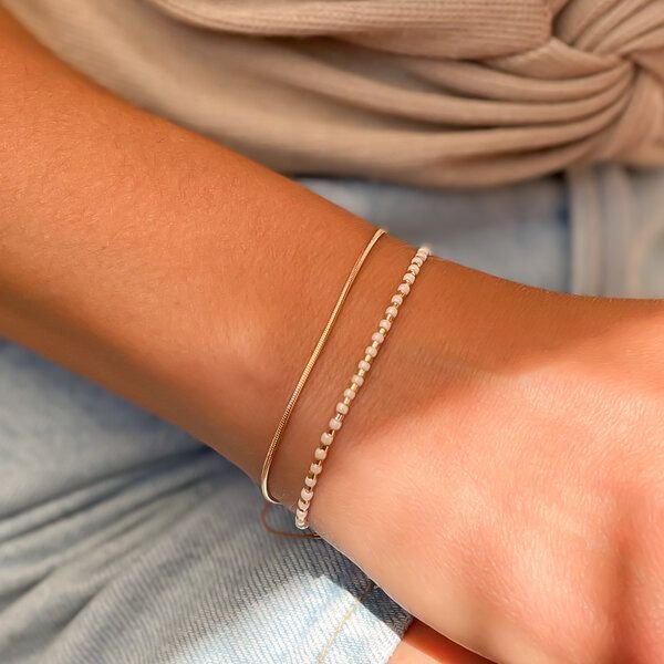 juni Perlenarmband Sandstrand