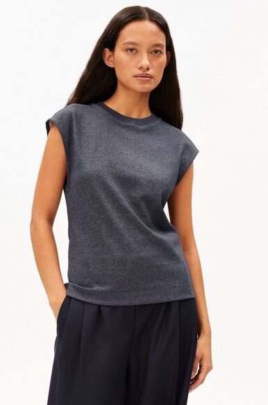 ARMEDANGELS UN-WASTED Damen Top aus recyceltem Baumwoll Mix