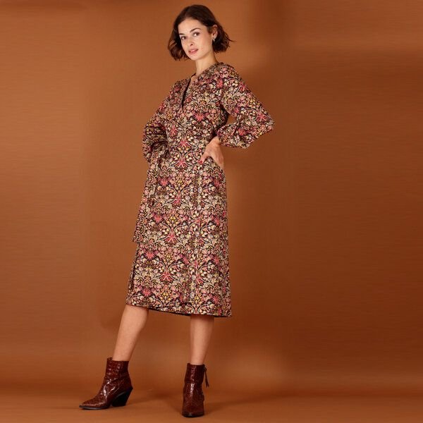 ManduTrap Florales Wickelkleid Marni aus Bio Baumwolle (kbA)