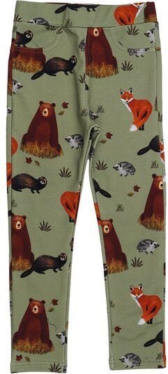 Kinder Sweat-Leggings GOTS-zertifiziert aus Bio-Baumwolle mit Herbstmotiv – Walkiddy