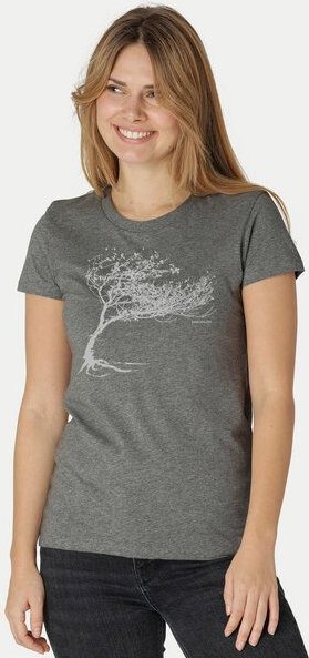 Peaces.bio - handbedruckte Biomode Bio-Damen-T-Shirt "Windy Tree"