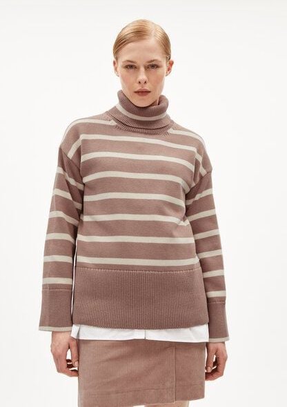 ARMEDANGELS CHANAA STRIPES - Damen Pullover Loose Fit aus Bio-Baumwolle