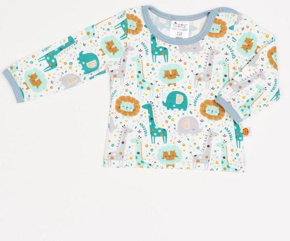 Cheeky Apple Langarm Baby-Shirt aus Bio-Baumwolle "Mini Jungle"