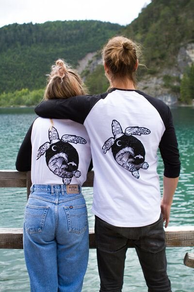 Zeachild Turtle Baseballshirt Unisex