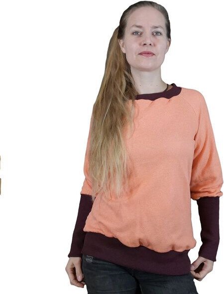 liebewicht Pullover Sweatshirt kurz mit langen Bündchen