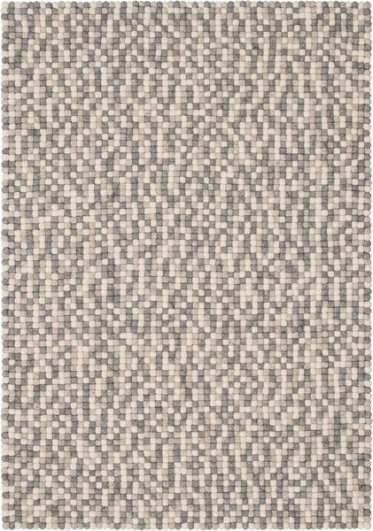 myfelt Filzkugelteppich rechteckig, 100% Schurwolle