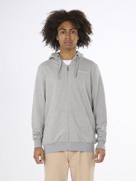 KnowledgeCotton Apparel Kapuzenjacke - Zip hood kangaroo trademark sweat - aus Bio-Baumwolle