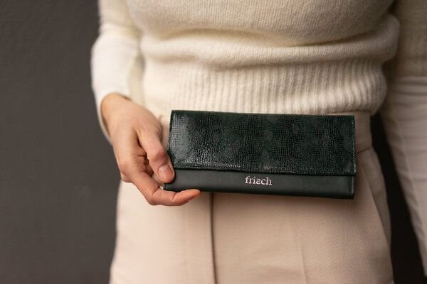 frisch Beutel Geldbeutel // Portemonnaie aus fairem geprägtem Leder