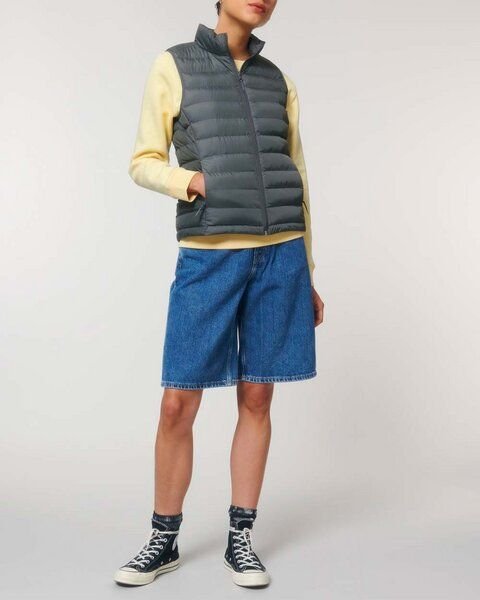 YTWOO Leichte sportliche Weste für Damen | komplett recycelt | Steppweste