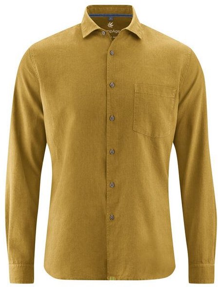 HempAge Herren Freizeithemd Hanf/Bio-Baumwolle