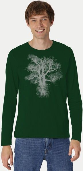 Peaces.bio - handbedruckte Biomode Bio-Herren-Langarmshirt "Chestnut"