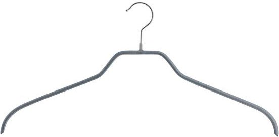 MAWA Kleiderbügel Silhouette F aus Metall - Set aus 10 Bügeln