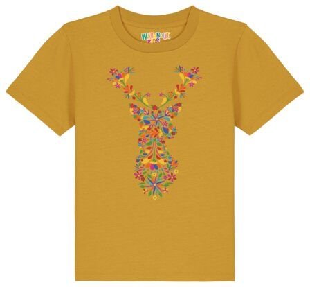 watabout.kids T-Shirt Kinder Floral Deer