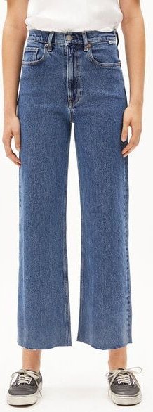 ARMEDANGELS MURLIAA CROPPED Damen Wide Jeans Bio-Baumwoll Mix Comfort-Stretch