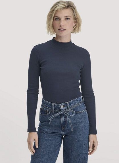 hessnatur Rib Longsleeve Slim aus Bio-Baumwolle