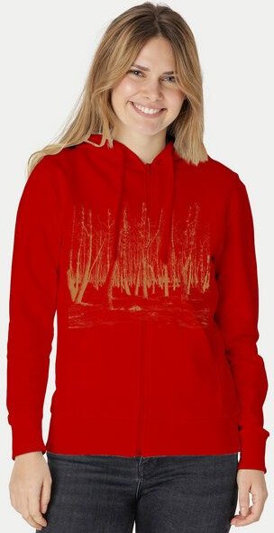 Peaces.bio - handbedruckte Biomode Zip-Hoodie Woodland Damen