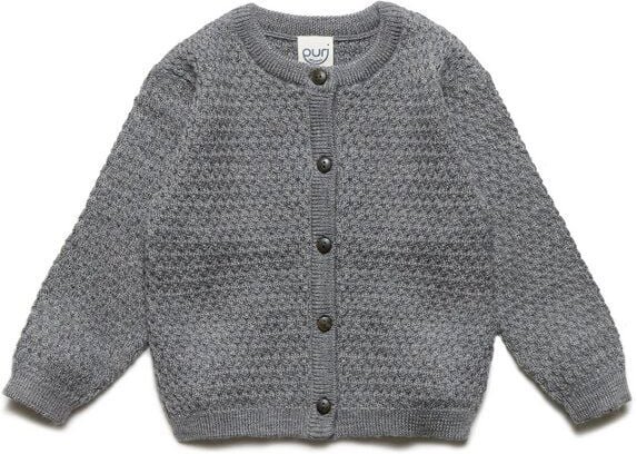 Puri Organic Baby Cardigan Struktur Merinowolle