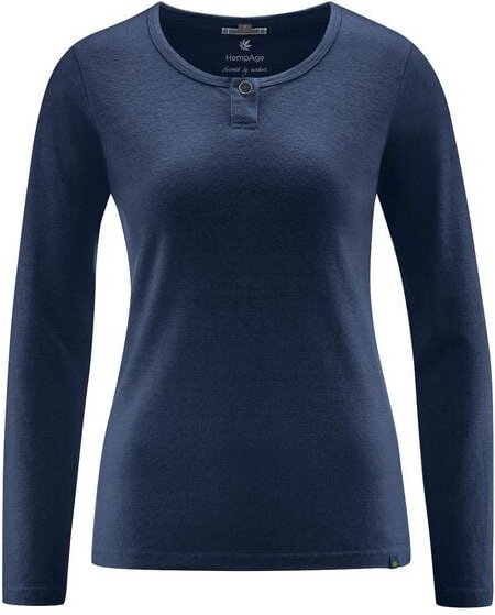 HempAge Bequemes Langarmshirt Hanf/Biobaumwolle