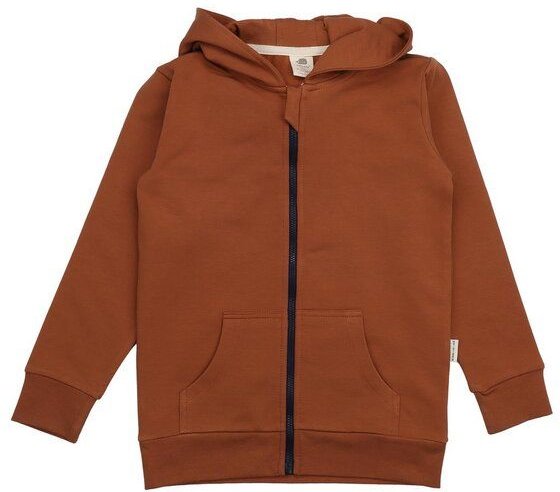 Kinder Sweatjacke – Braun, Kapuze & Reißverschluss, weich & bequem | von Walkiddy
