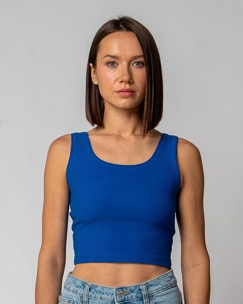 GORG Damen Geripptes Cropped Top aus Bio-Baumwolle & TENCEL Modal