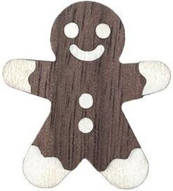 BeWooden Gingerbread Brooch aus Holz – stilvoller, veganer Schmuck für Naschkatzen